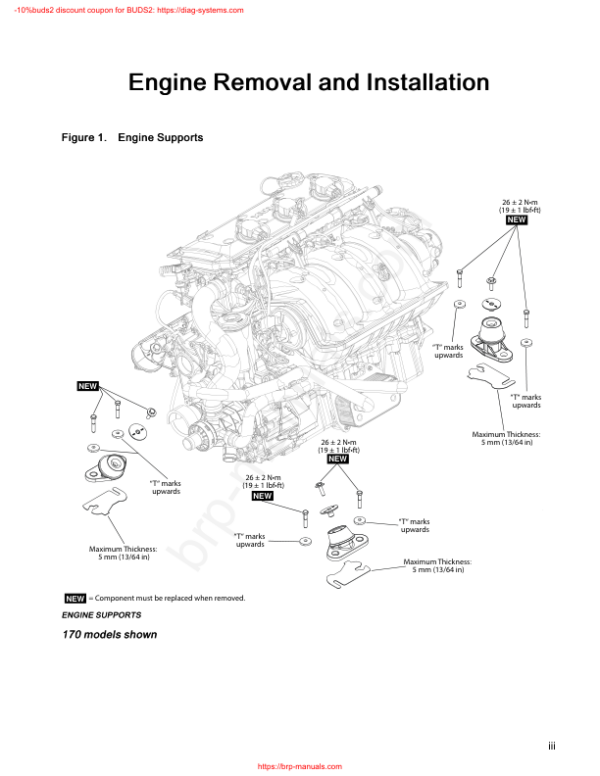 Engine 4 Removal and Installation 1630 ACE Manual - Image 3