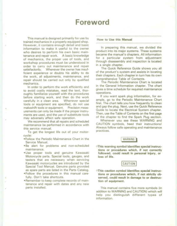 1989-1994 Kawasaki KDX 200 Manual - Image 3