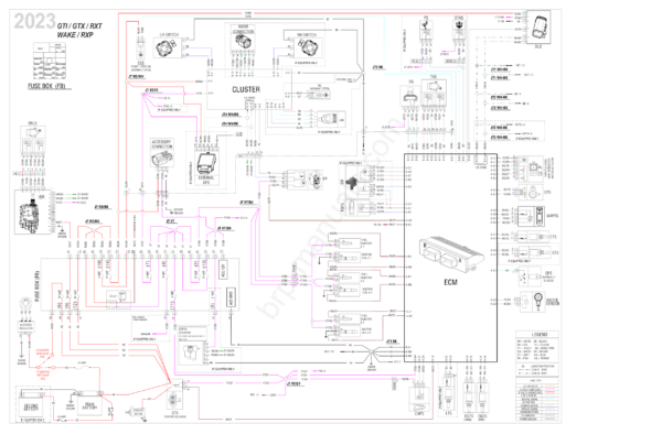 2023 Wiring Diagram PWC ALL MODELS 219101103 WD21Y023 en Manual - Image 2