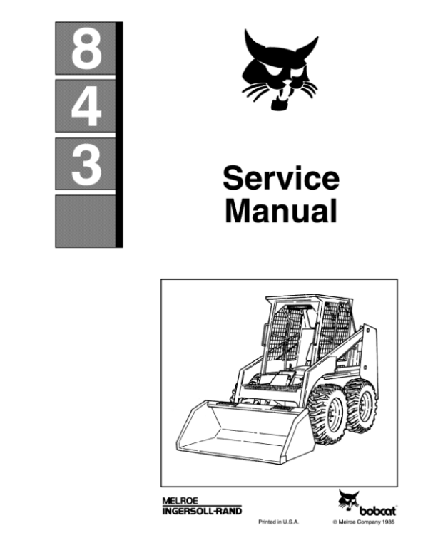 Bobcat 843 Repair pdf Manual