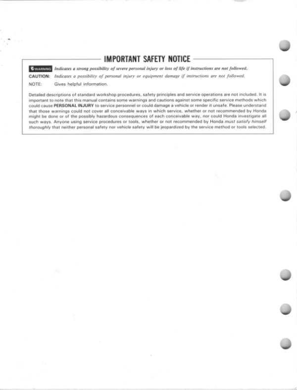 1985-1987 Fourtrax 250 Manual - Image 2