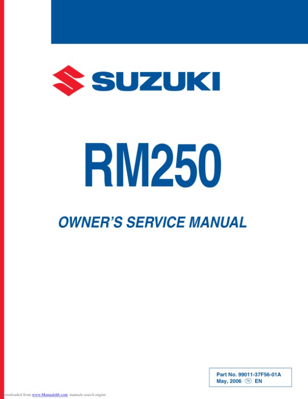 rm250 Manual