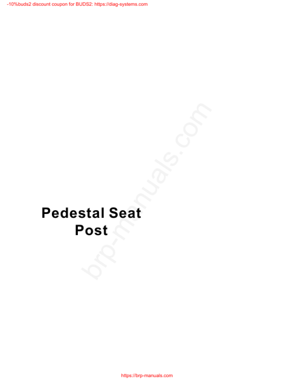 Pedestal 10 Seat Post Manual