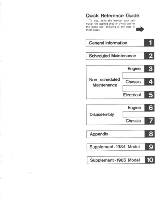 1983-1985 kawasaki gpz400 550 z400 500 550 Manual - Image 2