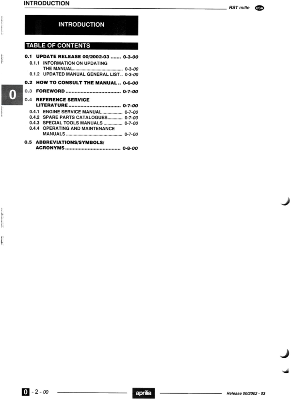 Aprilia RST Mille Workshop Manual - Image 3