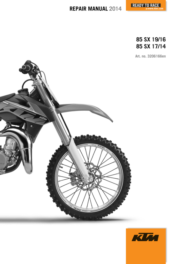 2014 KTM 1 85 SX Repair Manual