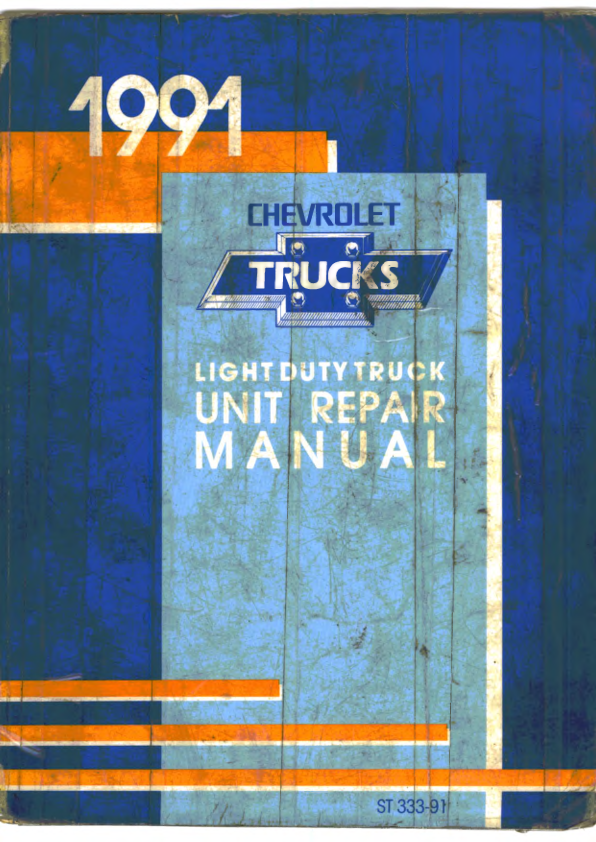 1991 light duty truck Manual