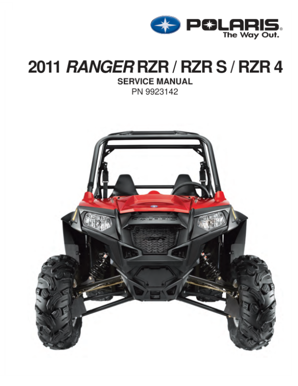 2011 Polaris Ranger RZR S Manual