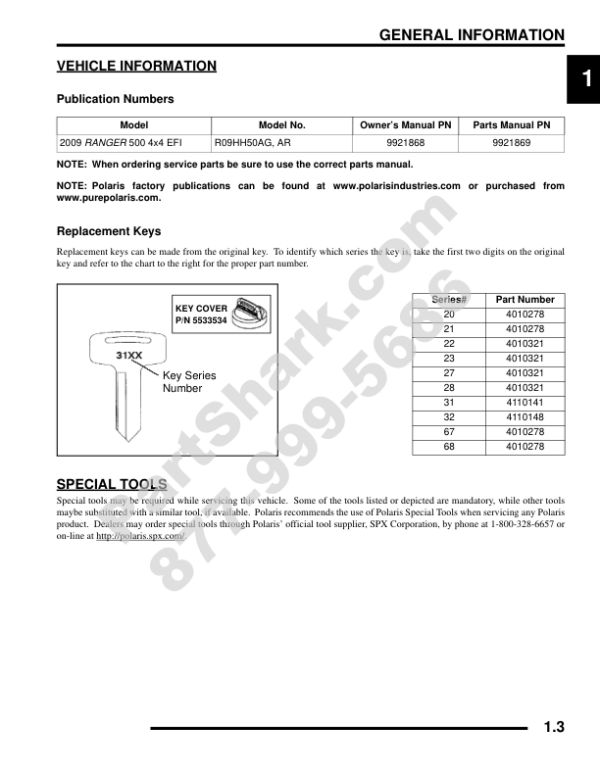 2009 Polaris Ranger 500 4X4 EFI Manual - Image 3