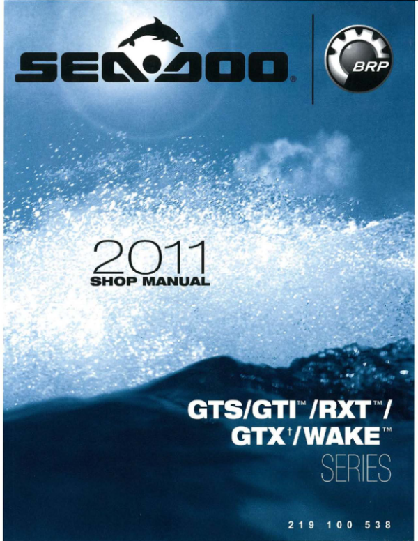 2011 SeaDoo Pwc Repair pdf Manual