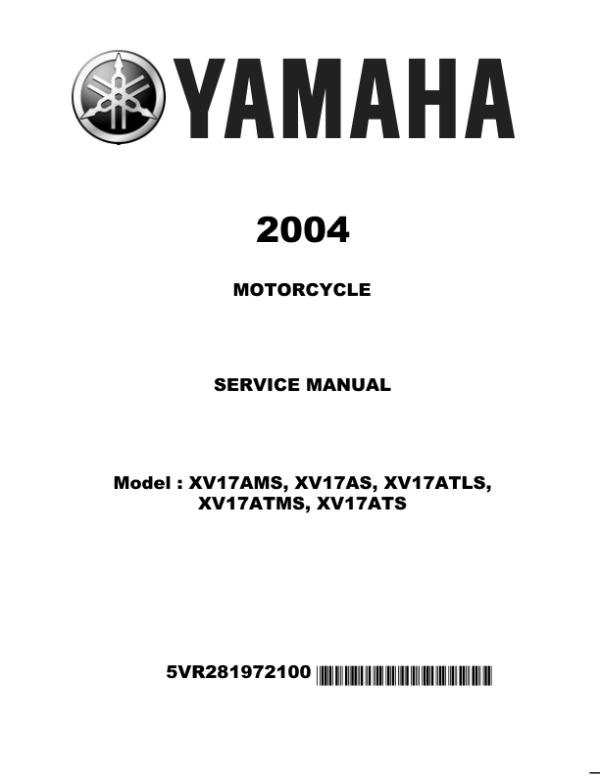 2005 Yahaha xv17R Manual