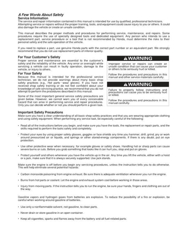 TM [2000 2003]Honda TRX350 TE FE FM Repair pdf Manual