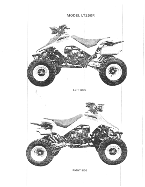 1988-1992 suzuki lt250r quadracer Manual - Image 3