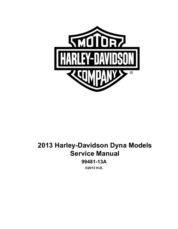 2013 Dyna  Manual - Image 2