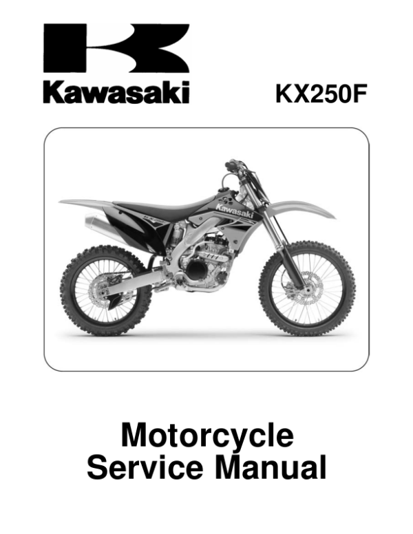 2009 kawasaki kx250f Manual