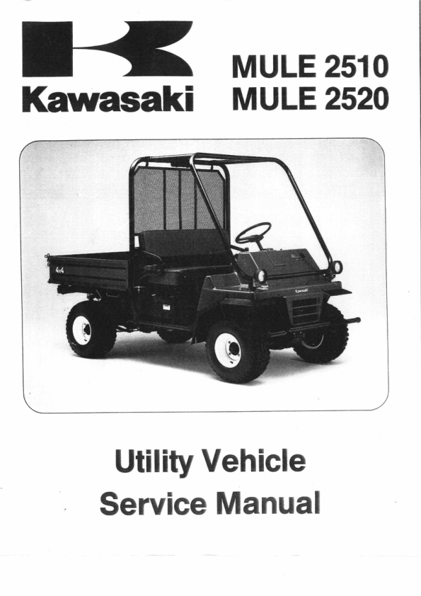 1993-2000 Kawasaki Mule 2510 2520 Manual