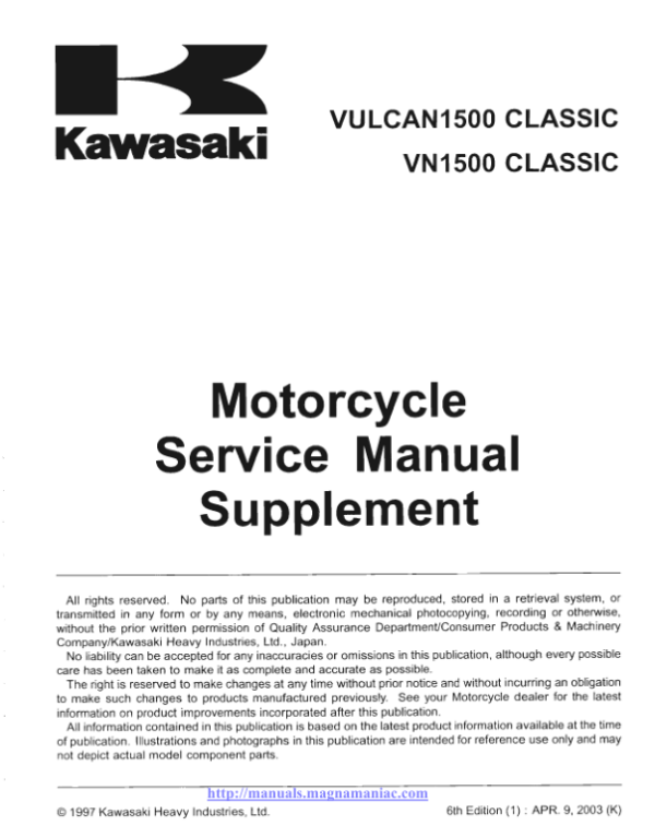 classic vulcan1500 Manual - Image 3