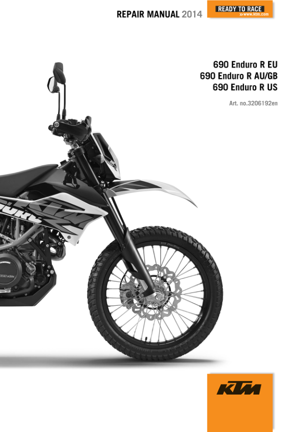 2014 KTM 1 690 Enduro Repair Manual