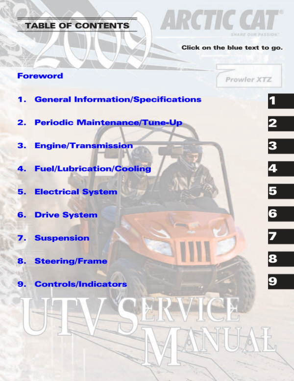 2009 Prowler XTZ pdf Manual - Image 2