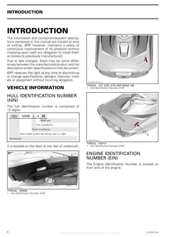 2018 SeaDoo GTI GTR GTS and WAKE 155 Manual - Image 2