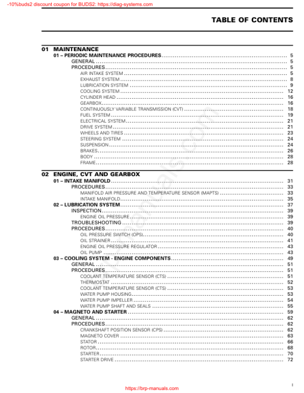 2022 ATV HD5 450 Engines Manual - Image 3