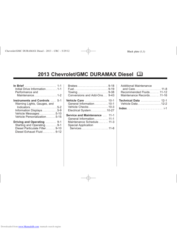 2013 duramax diesel owners pdf Manual