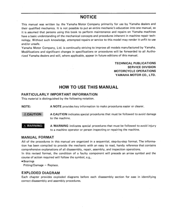 1988 Yamaha Blaster 200 Manaual Manual - Image 3