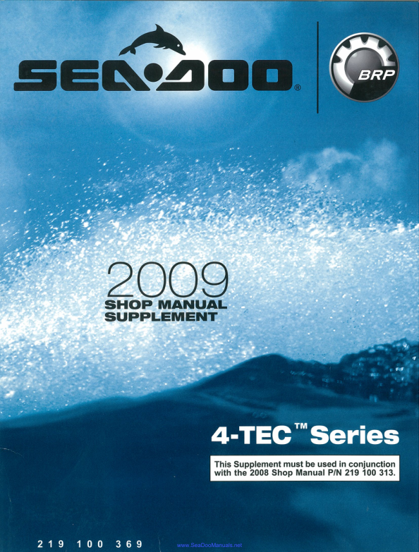 2009 seadoo 4 tech shop Manual