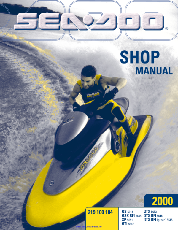 2000 seadoo shop 1 Manual