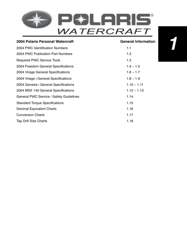 2004 Polaris (9919061) 02 pdf Manual - Image 3