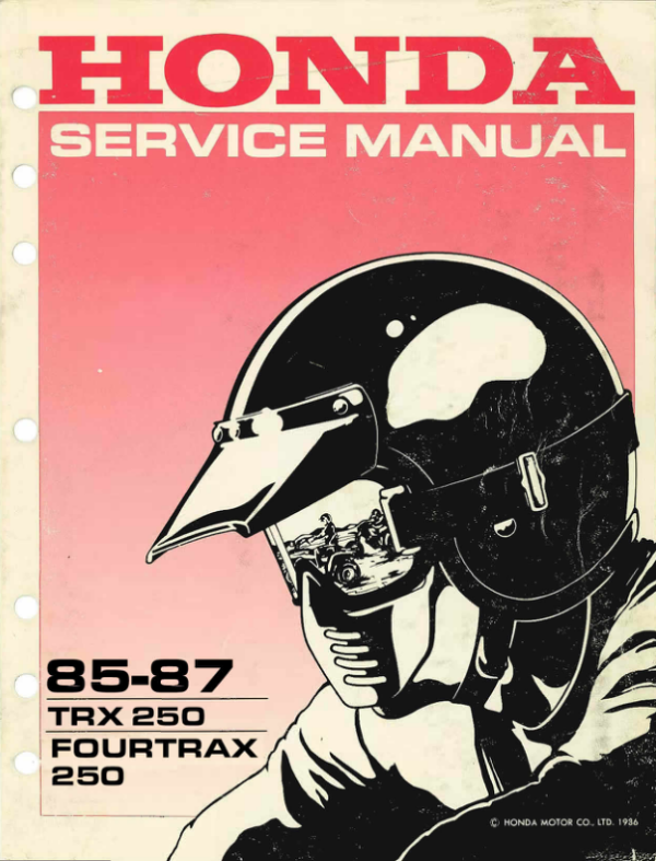 1985-1987 Fourtrax 250 Manual