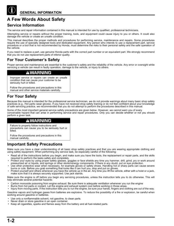 Honda CBF190R Manual - Image 3