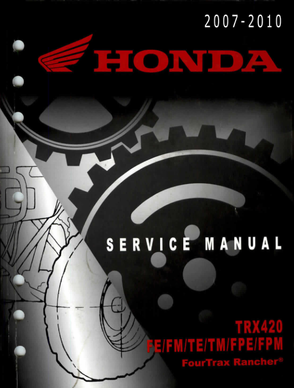 2007-2010 Honda 5101394 Trx420 Rancher 420 Repair pdf Manual