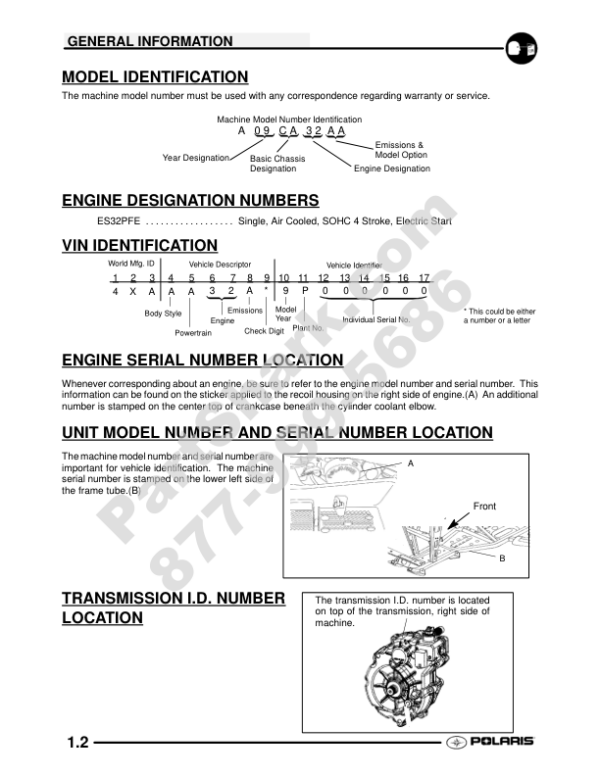 2009 Polaris TrailBoss Trailblazer 330 Manual - Image 2