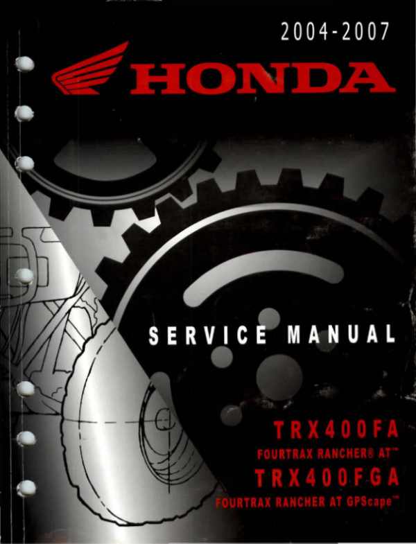 Rancher [2004 2007]Honda 400 Repair pdf Manual