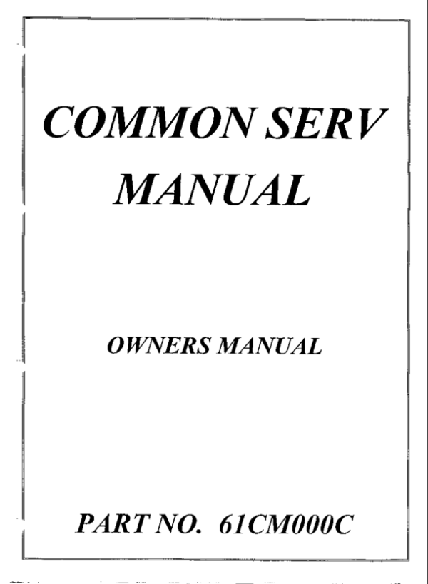 1988 HondaCommonServiceManual  Manual - Image 2