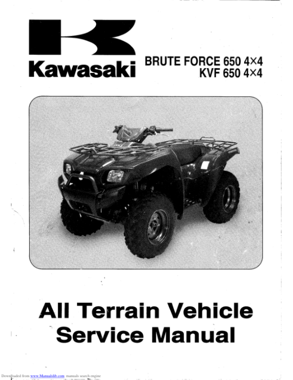 2004-2009 brute force 650 4x4 KVF650 4x4 Manual