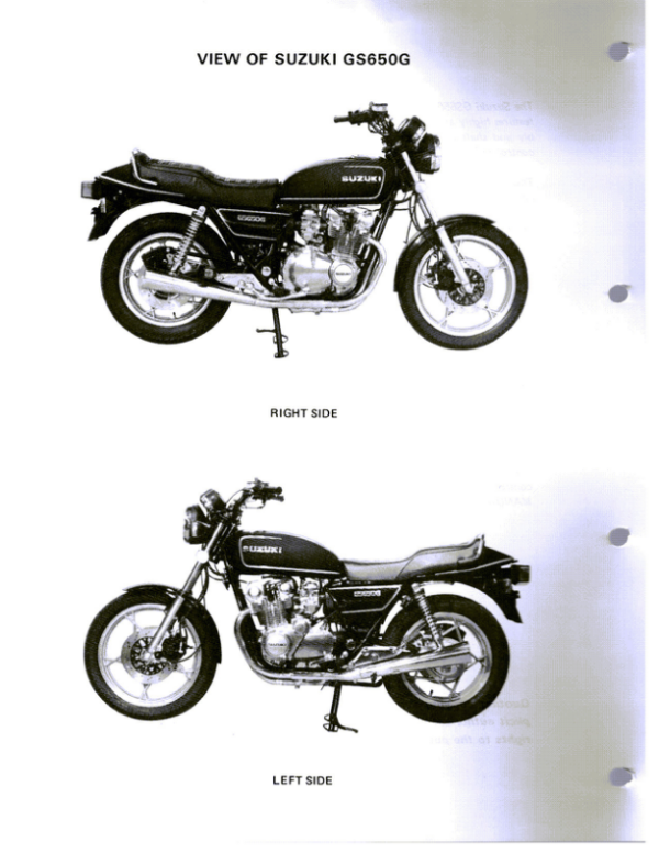 Suzuki GS650G Manual - Image 3