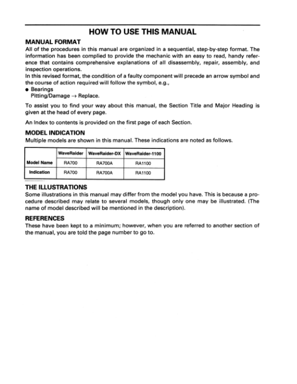 Yamaha WaveRaider 94 to 97 Manual - Image 3