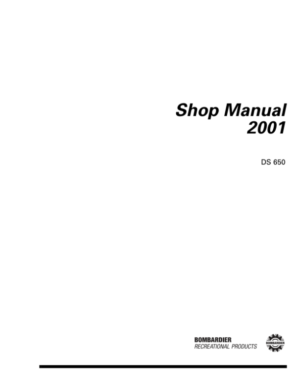 2001 Bombardier Ds650 13573445 pdf Manual - Image 2