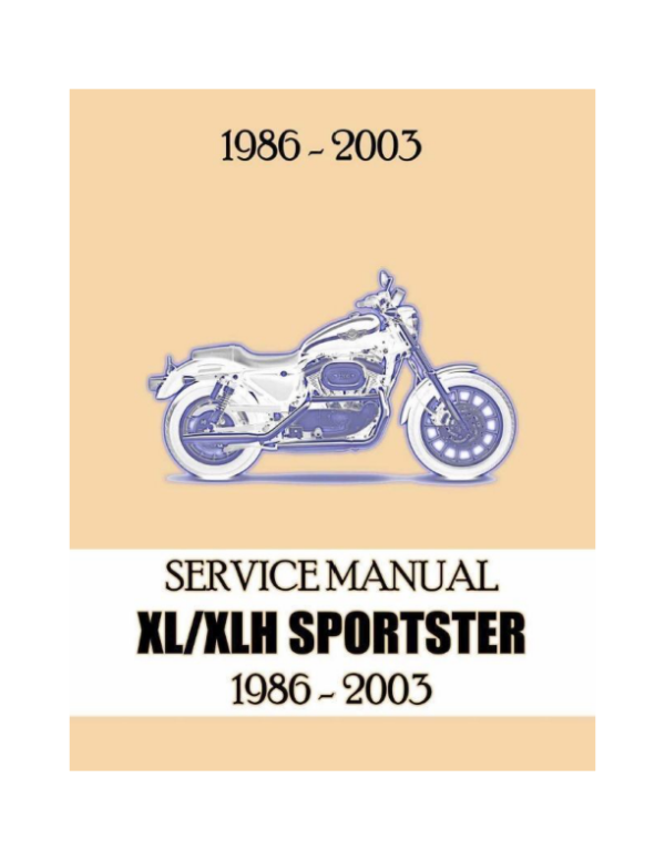 1986 Sportster 03 XL XLH Manual