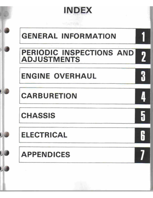 1984 Yamaha yt60L Manual - Image 3