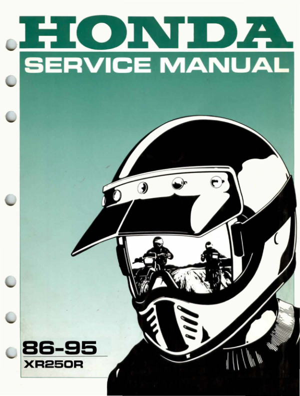 1986-1995 Honda Xr250r Repair Xr250(1) Manual