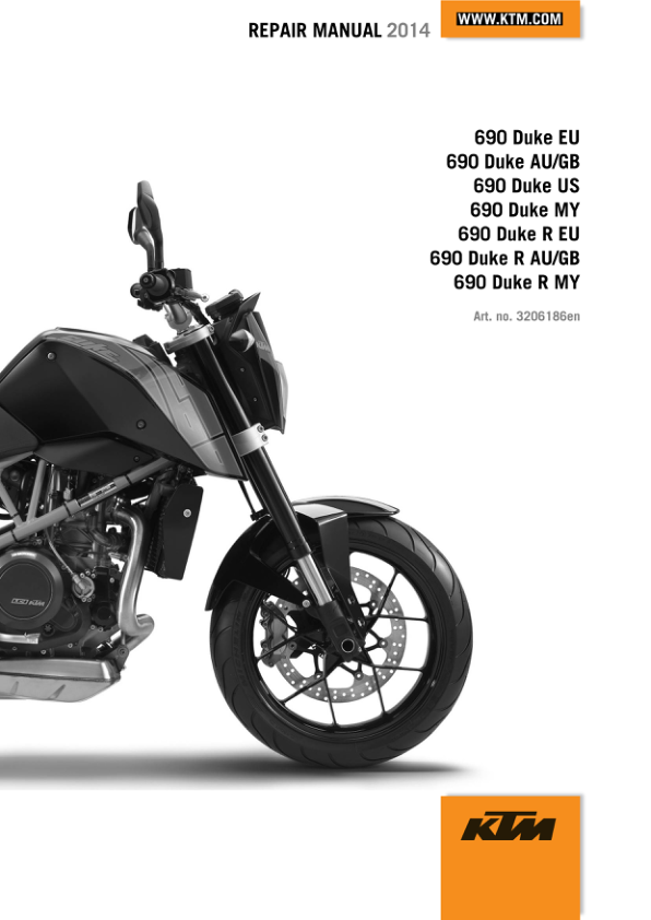 2014 KTM 2 690 Duke Repair Manual