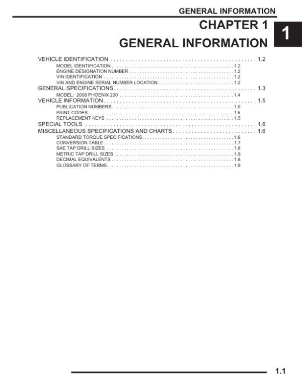 2008 polaris poenix 200 pdf Manual