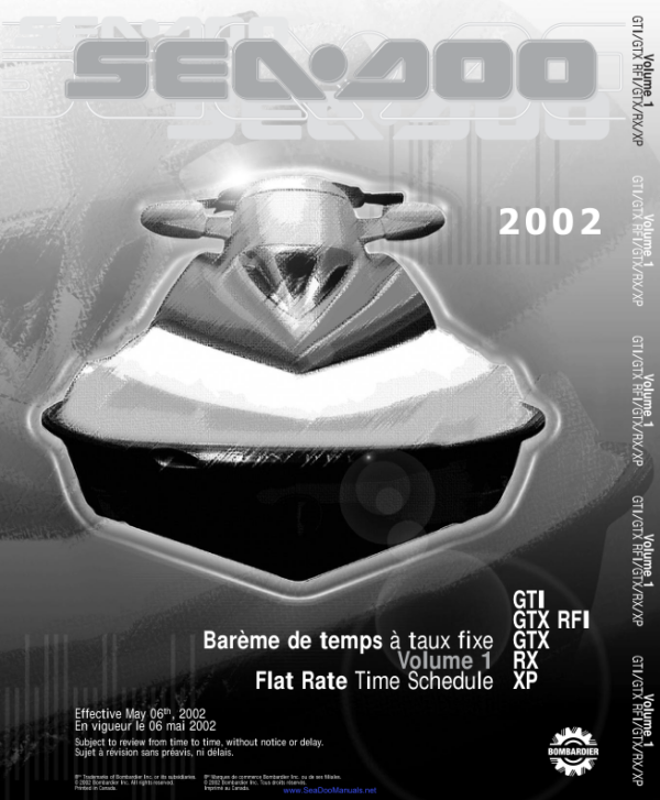 2002 seadoo flat rate 1 Manual