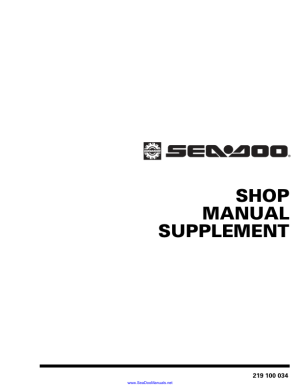 1996 seadoo gsx gtx sup Manual - Image 2