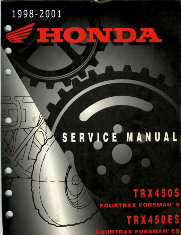 1998-2001 S TRX450 450 ES Foreman Manual