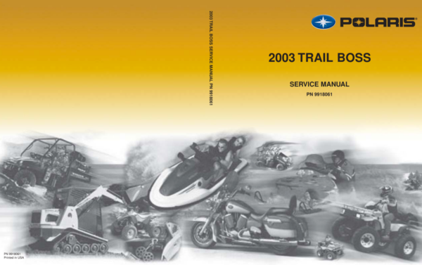 2003 Polaris Trail Boss 330 part I Manual