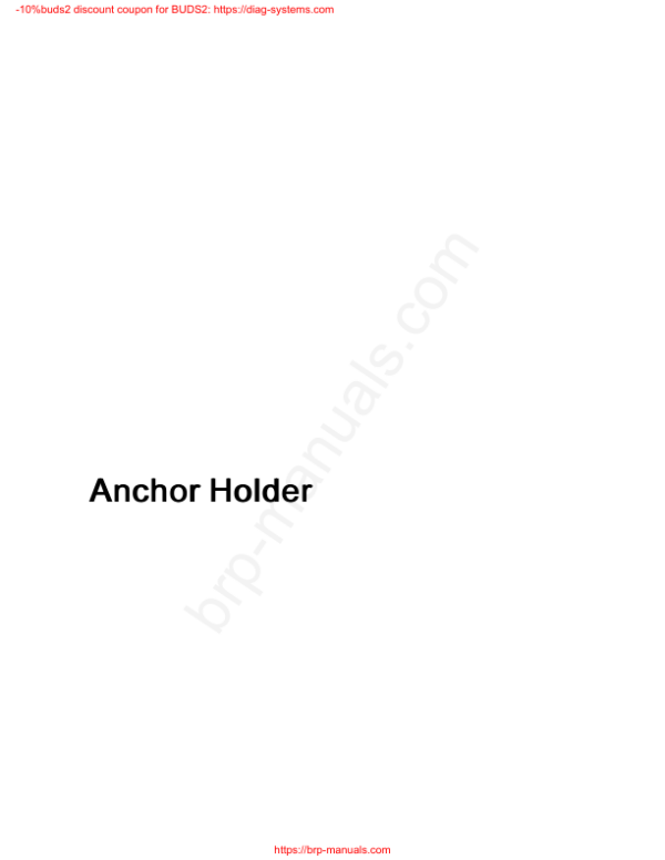 Anchor 8 Holder Manual